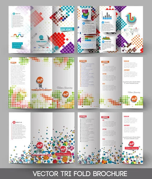 Brochure Entreprise Tri-Fold — Image vectorielle