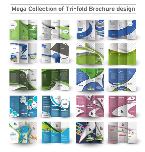 Brochure Entreprise Tri-Fold — Image vectorielle