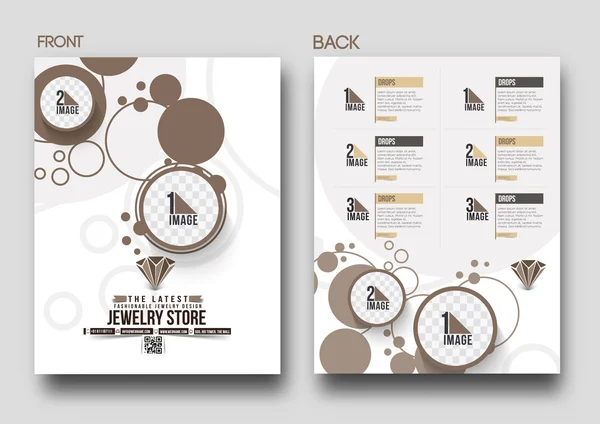 Flyer magasin de bijoux — Image vectorielle