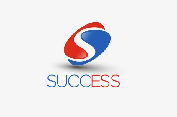 企業の成功のロゴ — ストックベクタ