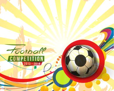 Futbol olay Poster grafik şablonu 