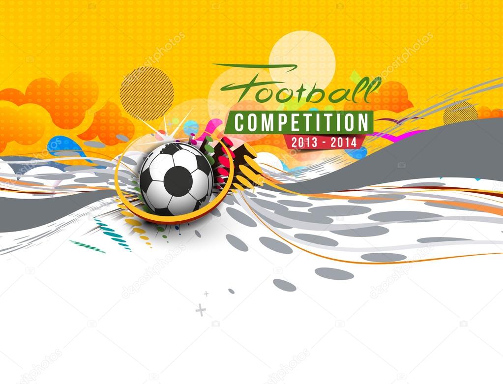 Football Event Poster Graphic Template 