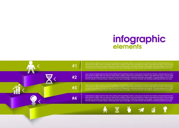 Infographies modernes en spirale — Image vectorielle