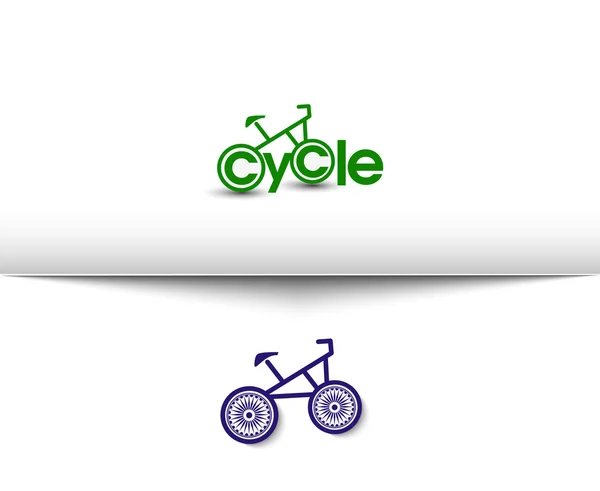 Logo Ciclismo e Bicicletta — Vettoriale Stock