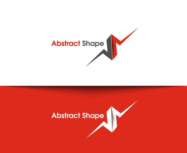 Logotipo de forma abstracta — Vector de stock