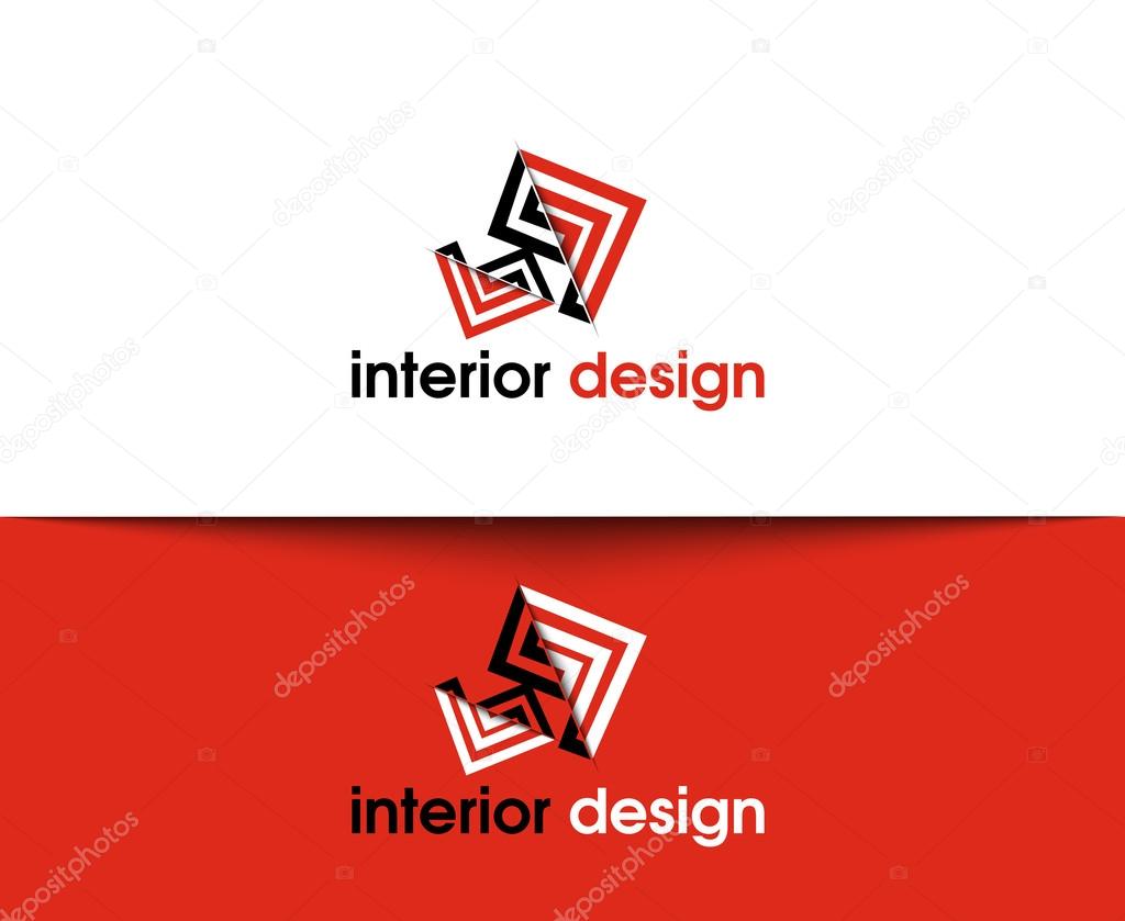 Interior Design Web Icons and Vector Logo