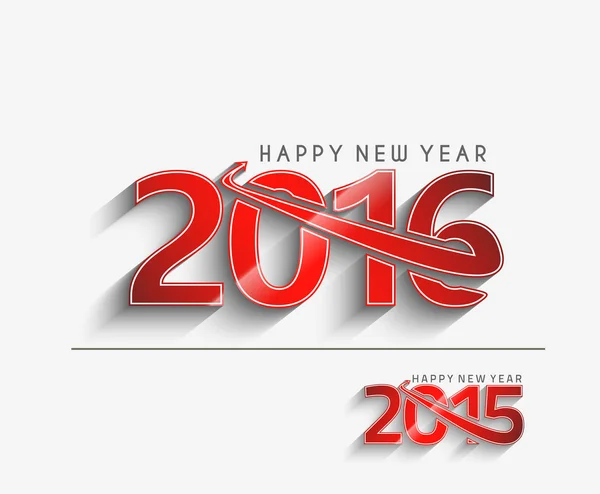 Happy new year 2016 — Stock Vector