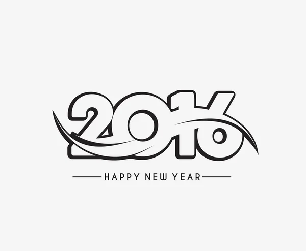 2016 년 행복 한 신년 — 스톡 벡터