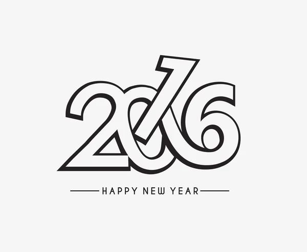 Feliz año nuevo 2016 — Vector de stock