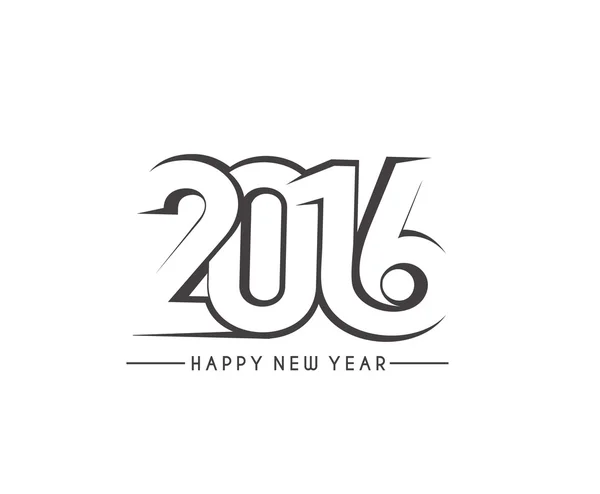 Frohes neues Jahr 2016 — Stockvektor