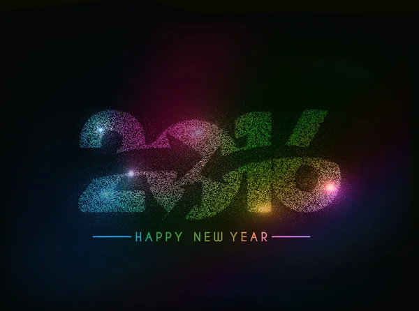 快乐的新年2016 — 图库矢量图片