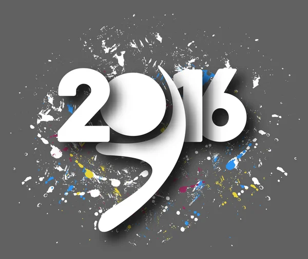 Felice anno nuovo 2016 — Vettoriale Stock