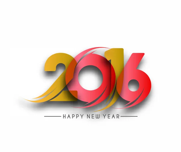 Felice anno nuovo 2016 — Vettoriale Stock