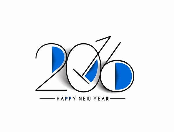 2016 년 행복 한 신년 — 스톡 벡터