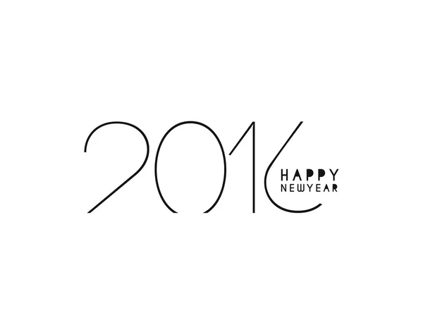 Mutlu yıllar 2016 — Stok Vektör