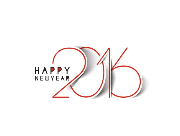 Felice anno nuovo 2016 — Vettoriale Stock