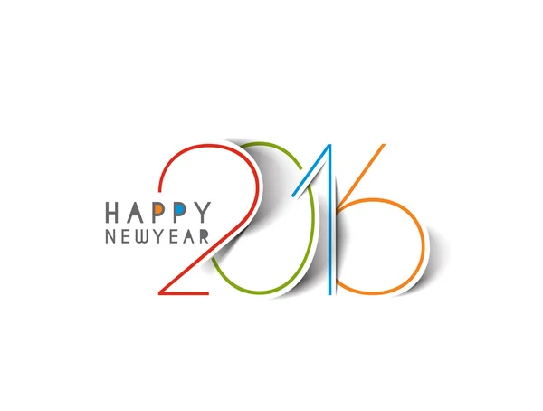 Felice anno nuovo 2016 — Vettoriale Stock