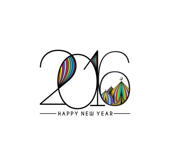 Feliz año nuevo 2016 — Vector de stock