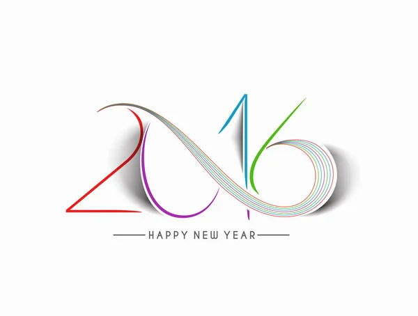 Felice anno nuovo 2016 — Vettoriale Stock