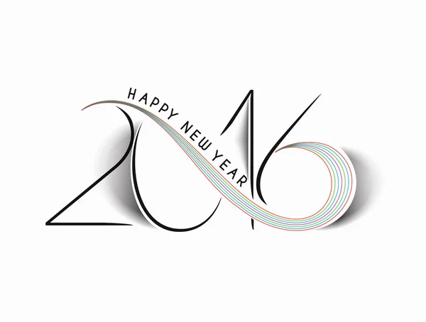 Mutlu yıllar 2016 — Stok Vektör
