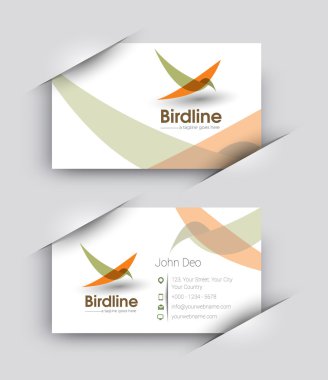 odern vektör kartvizit ayarla