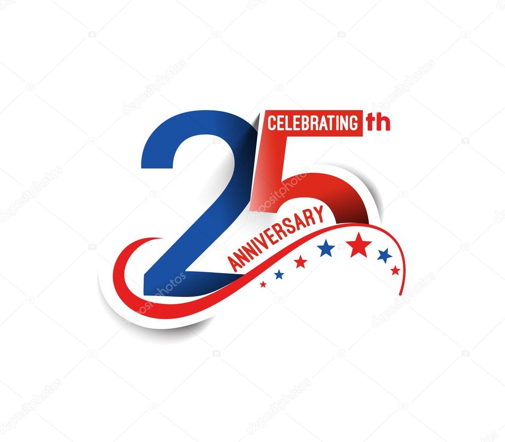 25th Years Anniversary Celebration Design.