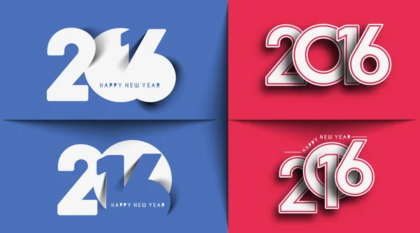 Feliz año nuevo 2016 — Archivo Imágenes Vectoriales