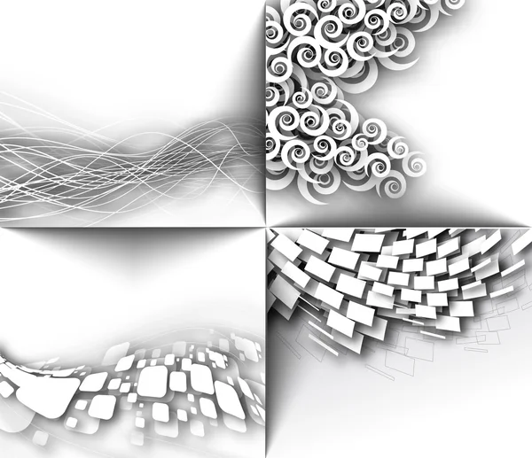 Conception géométrique abstraite de mosaïque 3D — Image vectorielle