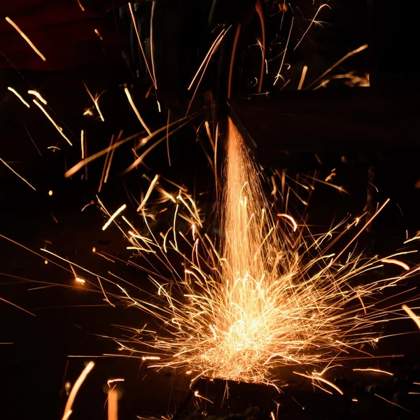 Lasser aan het werk — Stockfoto