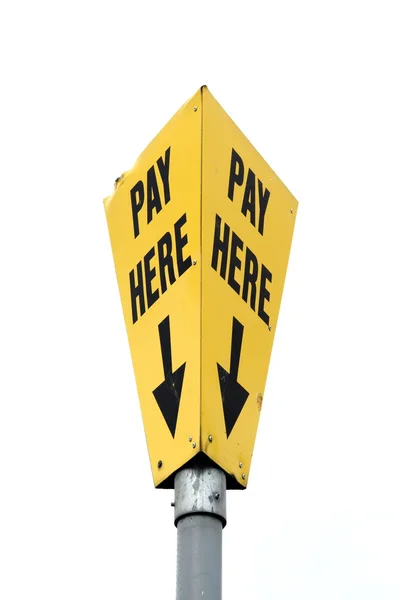 stock image Pay here sign