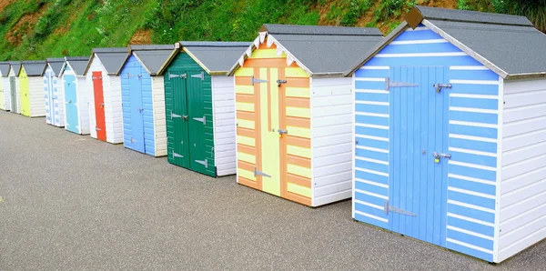 色彩缤纷的海滩小屋 — 图库照片