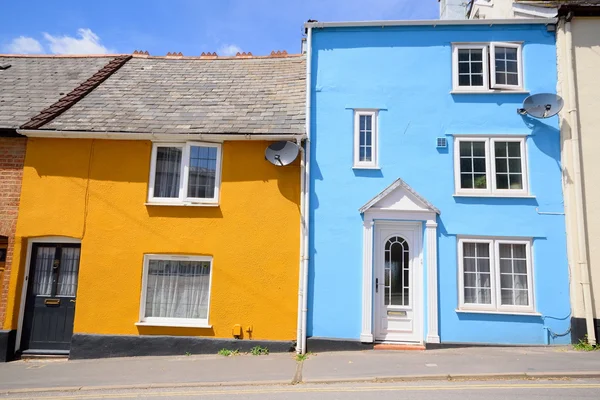 Coloridas casas adosadas en Exeter —  Fotos de Stock