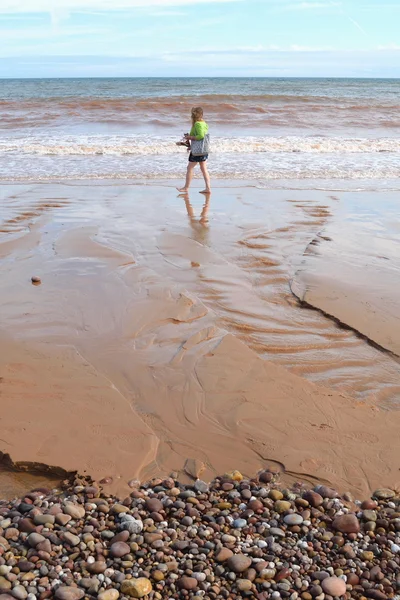 Spiaggia durante la bassa marea — Foto Stock