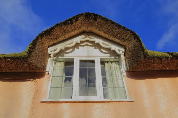 Detail Thatched Cottage Window — Stock Photo, Image