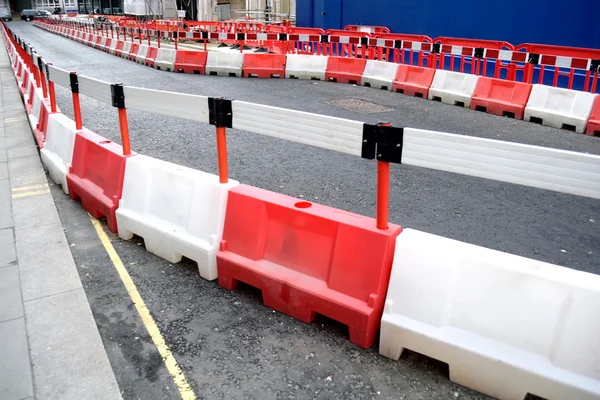 Traffic barrier on the street — Stock Photo, Image
