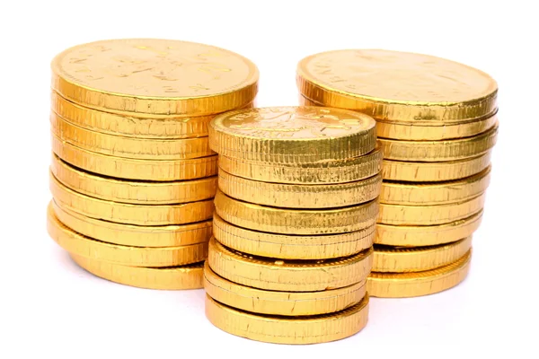 Pile of golden coins — Stock Photo, Image