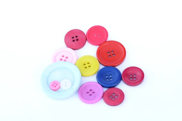 Colourful buttons isolated — Stock Photo, Image