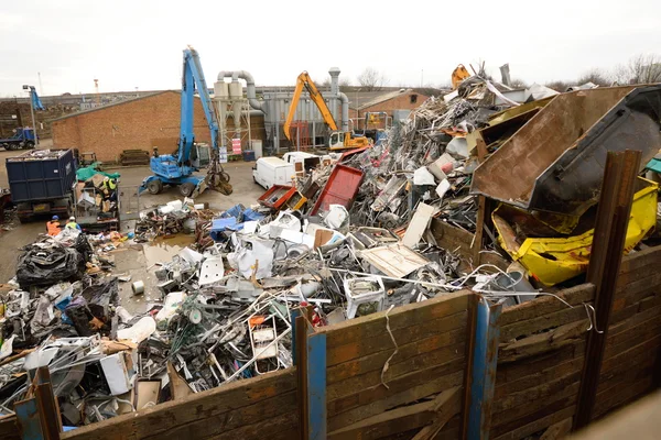 金属的回收站点 — 图库照片