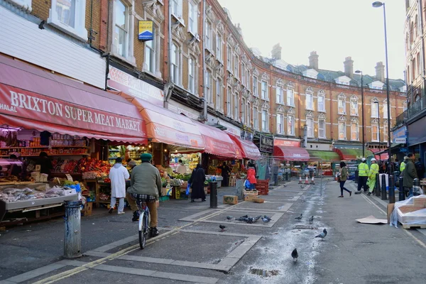 Negozi nel mercato di Brixton — Foto Stock