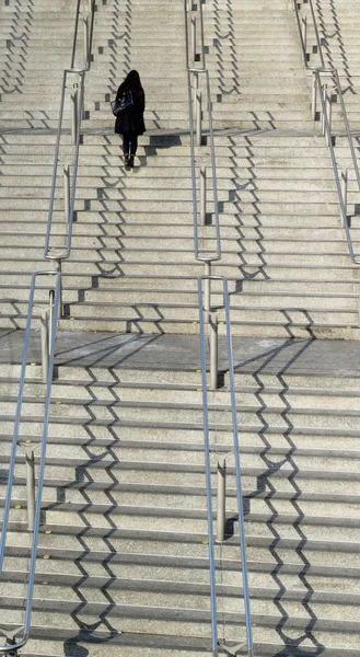 Stairs and handrails — Stock Photo, Image