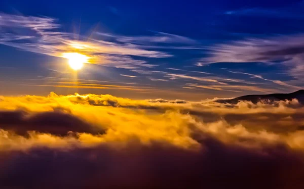 A frosty day is in mountains — Stock Photo, Image