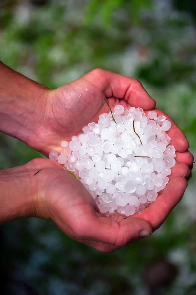 Bolas de granizo — Fotografia de Stock