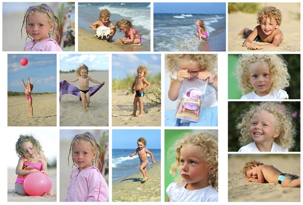 Children at the seaside — Stock Photo, Image