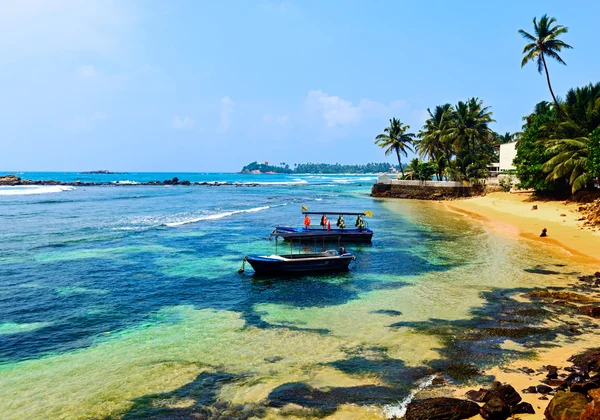 在斯里兰卡的海滩 — 图库照片