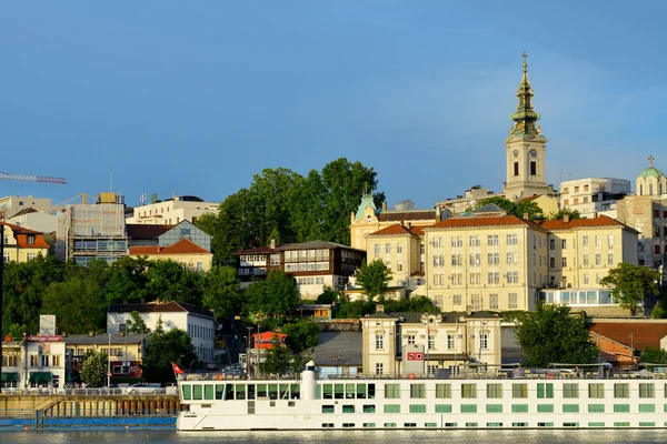 Belgrade, Serbia, view from the river — Stock Photo, Image