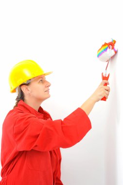 Gerçek kadın ressam portresi