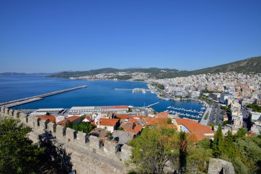 Kavala cityscape, Yunanistan