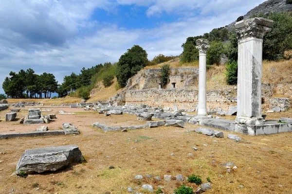 Древний театр в Филиппи, Греция — стоковое фото