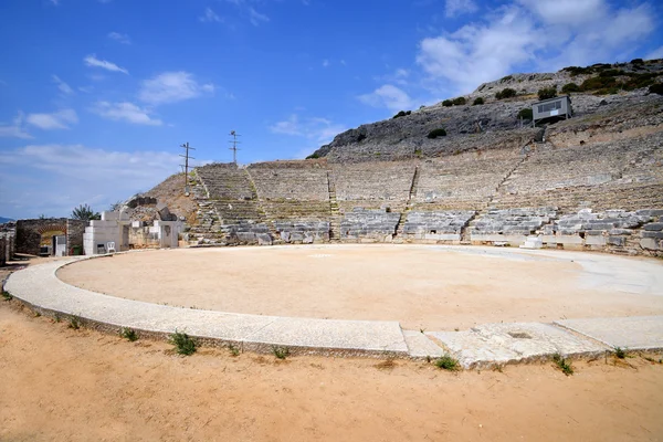 Antiguo teatro en Filipi, Grecia — Foto de Stock