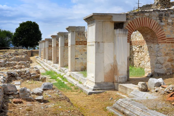 Ókori Színház Filipi, Görögország — Stock Fotó